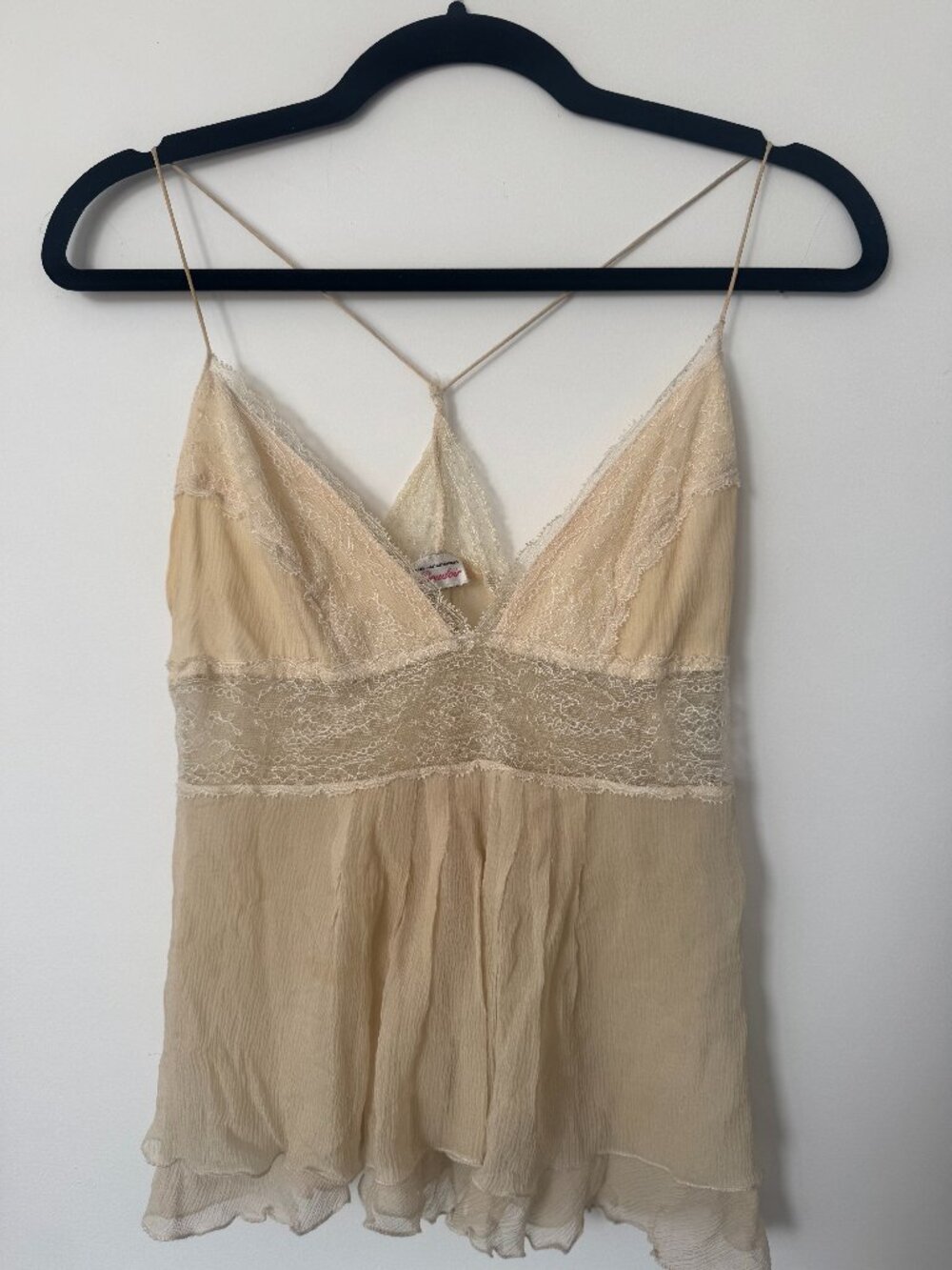 Vintage Diane Von Furstenberg silk lingerie top
